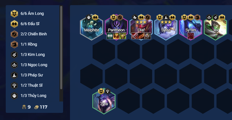 Đội hình Olaf Đấu Sĩ DTCL Mùa 7.5