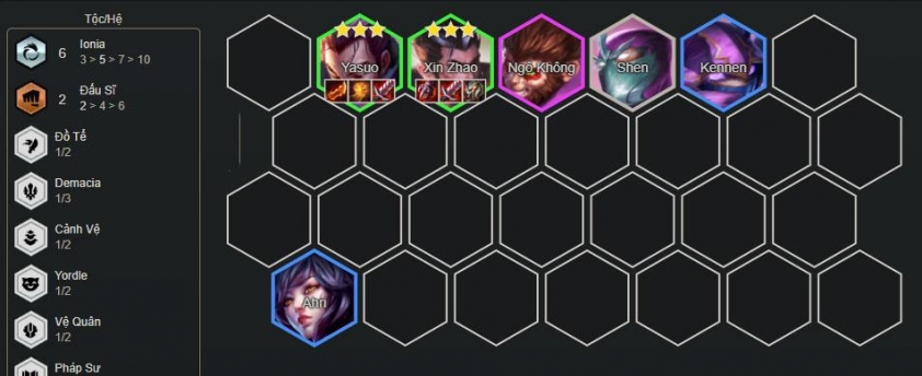 Nâng cấp Yasuo và Xin Zhao 3 sao