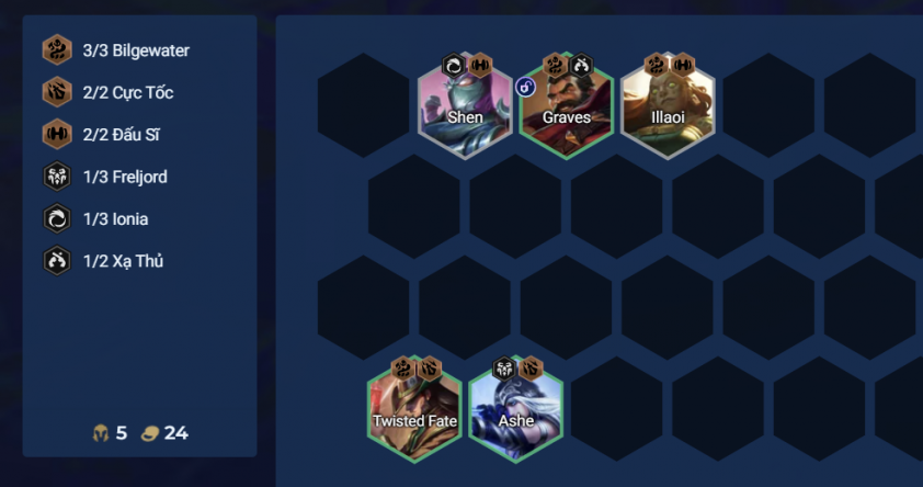 Chiến thuật đầu game đội hình Bilgewater