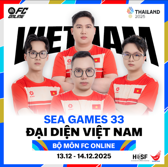 Đội hình thi đấu FC Online Việt Nam tại SEA Games 33