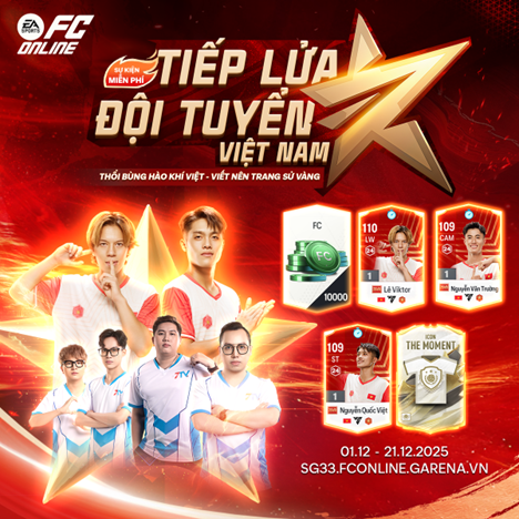 Đội tuyển FC Online chuẩn bị tham dự SEA Games 33