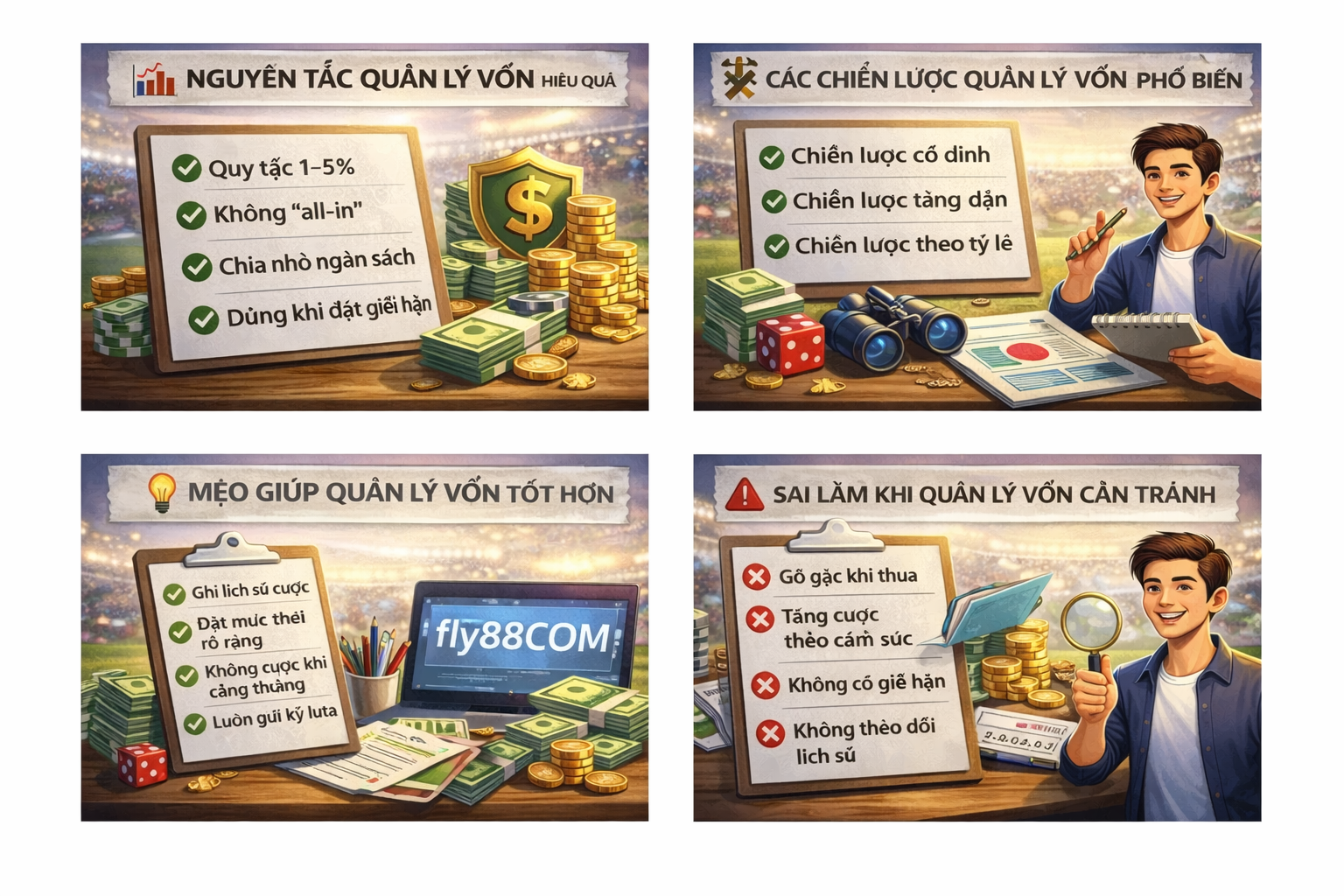 Quản lý vốn hiệu quả trong cược